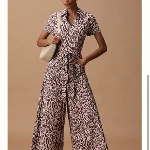 The Colette Wrap Jumpsuit by Maeve: Printed Linen Edition